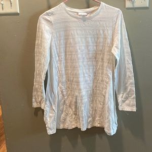 Purejill white long sleeve tee shirt size small